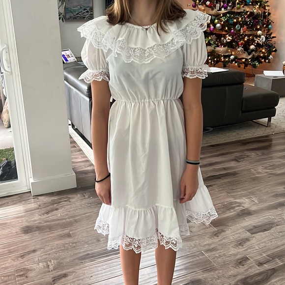VINTAGE white dress - first communion, wedding, baptism, holiday dress, Angel - Picture 10 of 10